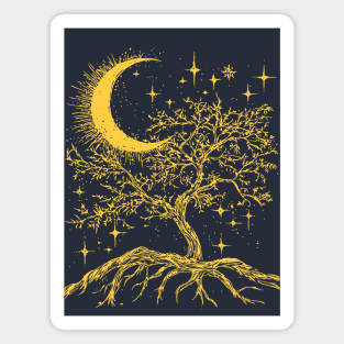 Celestial Tree of Life – Cosmic Roots and Branches of Eternity Magnet